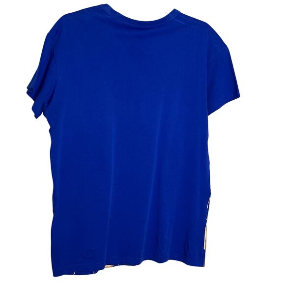 Adidas × Zoe Saldana Royal Blue Copper Metallic Short Sleeve Tee Small - Picture 4 of 10